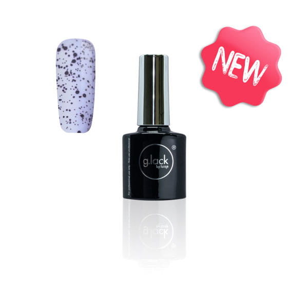 Semi-permanent top coat tacheté Luxe Nails (Réf : 13509) 8 ml. Vernis semi-permanent pour décoration d'ongles et nail art