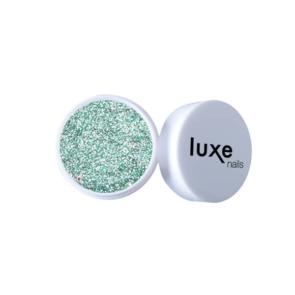 Glitter colour gel vert de Luxe Nails en 10 ml - Gel haute pigmentation - gel application semi-permanent et nail art